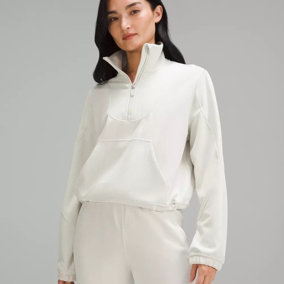 lululemon athletica Tops - Lululemon Brushed Softstreme ribbed Pullover size 12